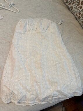 White Strapless Sundress